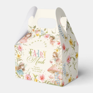Feen-Erstgeburtstag Verzauberter Garten Danke Geschenkschachtel