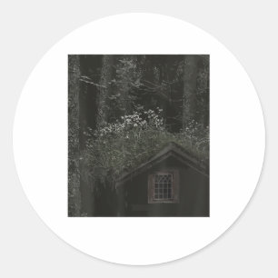 Feen-Fairycore-Ästhetik Goblincore Cottagecore Runder Aufkleber