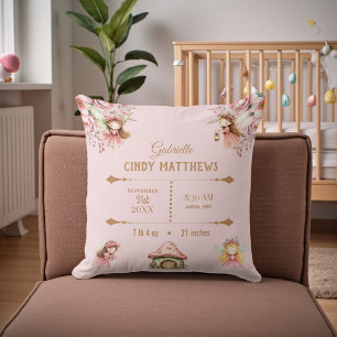 Feen Feen Rosa Neugeborenes Baby Personalisiert  Kissen
