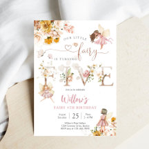 Feen-Geburtstags-Einladung