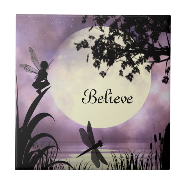 Feen I glauben Fliese (Vorderseite)