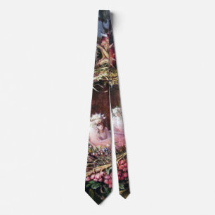 Feen in einem Vogelnest, John Anster Fitzgerald Krawatte