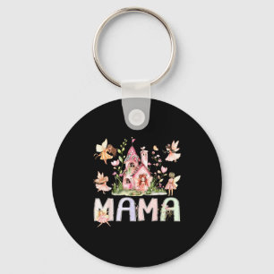 Feen-Mama magische Märchen-Geburtstagsmädchen-Fami Schlüsselanhänger