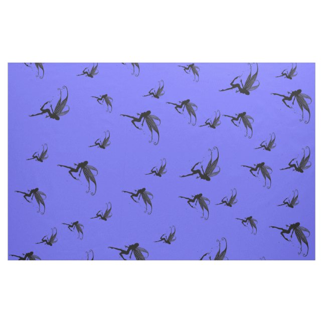 Feen Märchen lila Muster Gewebe Stoff (Yard (91,4 cm))