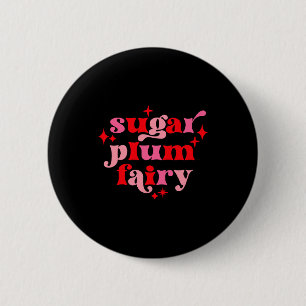 Feen-Mode-Text-Kunst-Zucker-Pfirsich-Fee-Mädchen-T Button