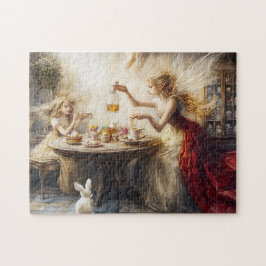 Feen-Oster-Teeparty Honig & Hasen Frühling Magie Puzzle