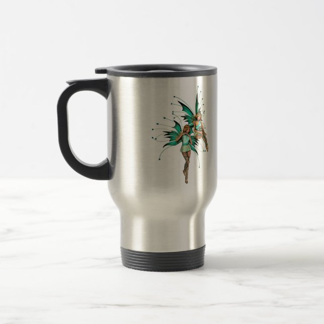 Feen-Paar-Reise-Tasse Reisebecher (Links)