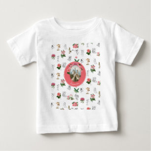 Feen Rosa Blumenpilz Fee Schlosswappen Baby T-shirt