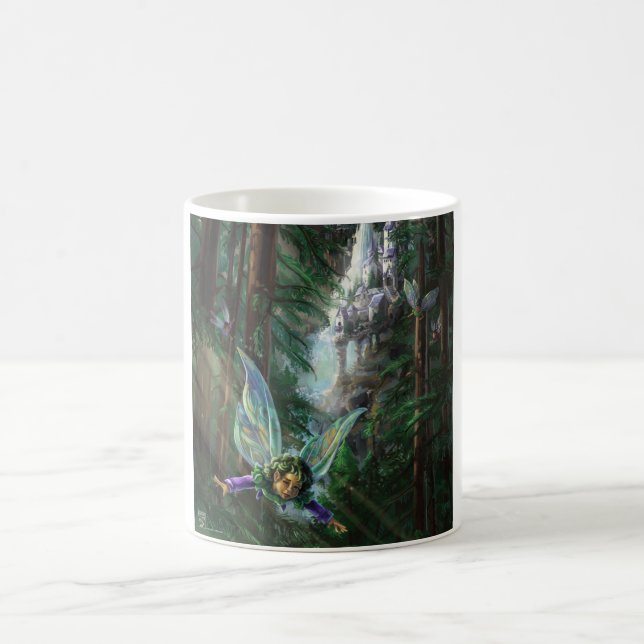 Feen-Schloss-Wald Kaffeetasse (Mittel)