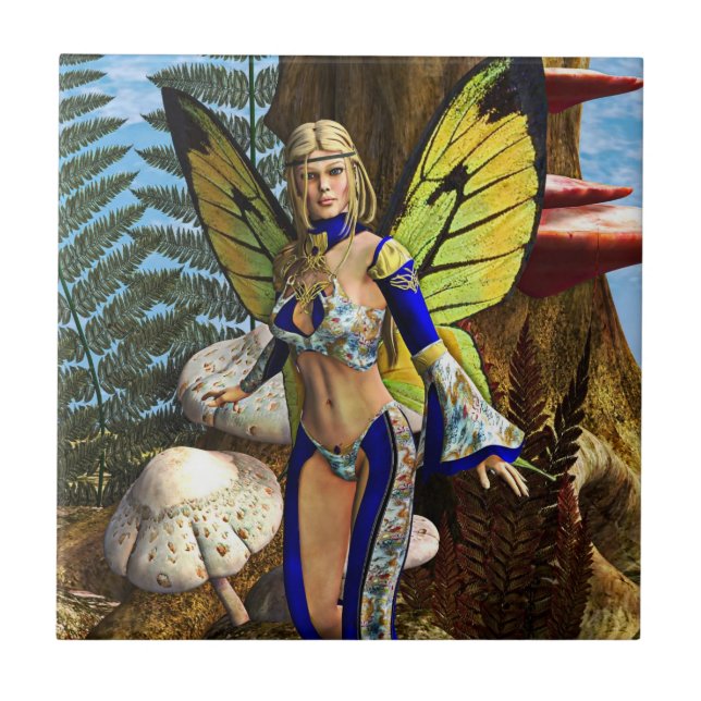 Feen-Schmetterling Fliese (Vorderseite)