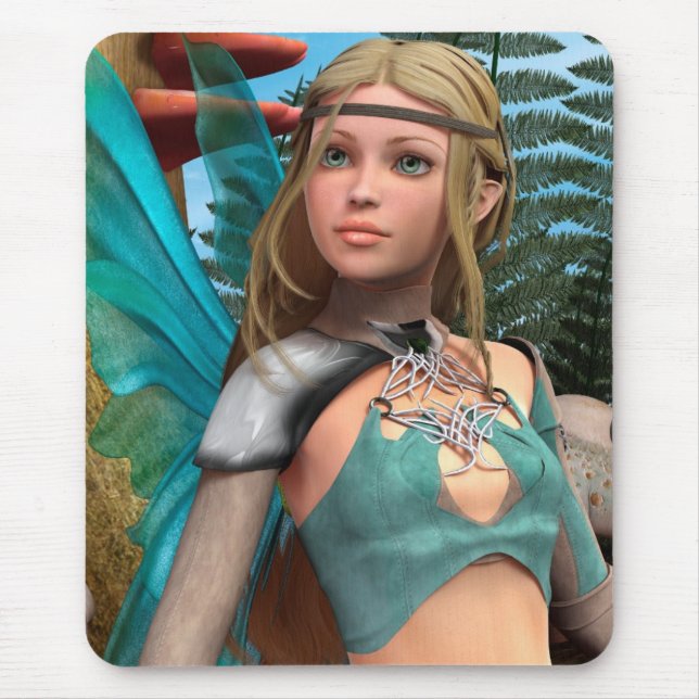 Feen-Schmetterling Mousepad (Vorne)