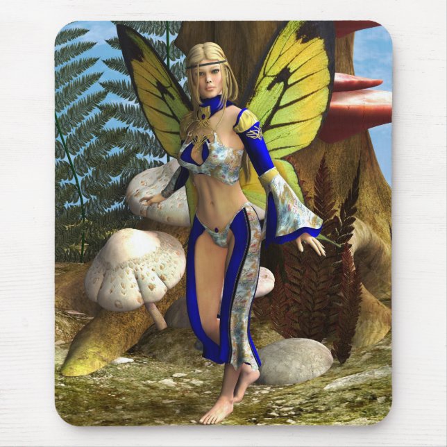 Feen-Schmetterling Mousepad (Vorne)