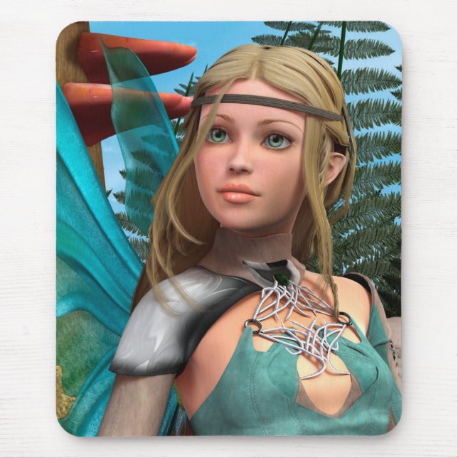 Feen-Schmetterling Mousepad (Vorne)