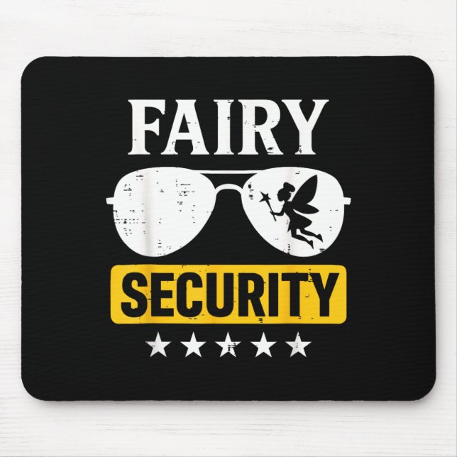 Feen-Sicherheits-Lustiges-Halloween-Kostüm-Squad M Mousepad (Vorne)