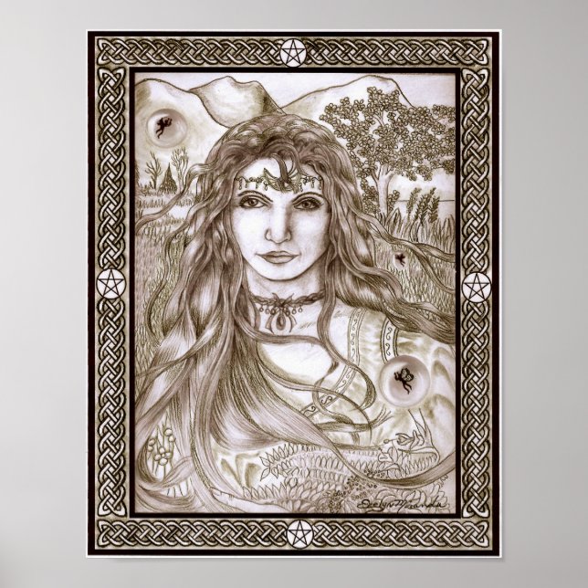 Feen sind echte Göttin Mutter Erde Poster (Vorne)