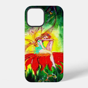 FEEN TRAUMEN AUF DER ROTEN BLUME grün gelb iPhone Hülle