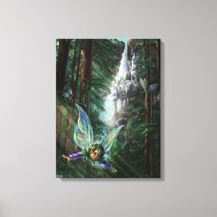 Feen- und Burgen-Fantasy-Kunst Leinwanddruck