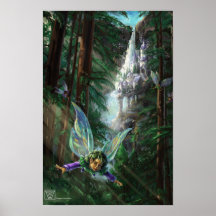 Feen- und Burgen Fantasy-Kunst