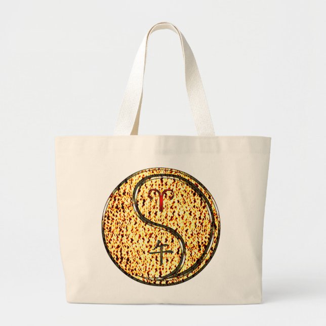 Feen und Feuerpferd Jumbo Stoffbeutel (Vorne)