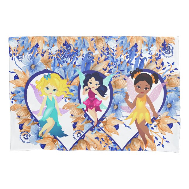 Feen und Herzen Pillowcase Kissenbezug (Vorderseite)