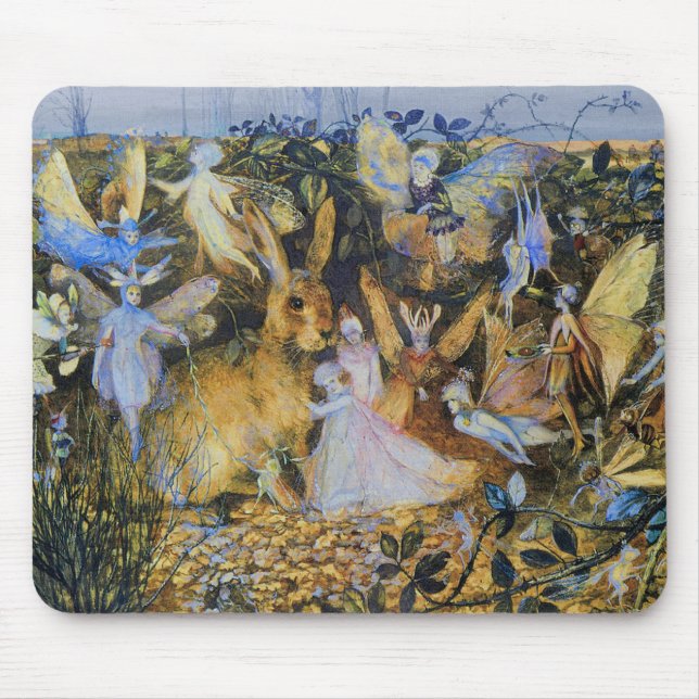 Feen und Kaninchen Mousepad (Vorne)