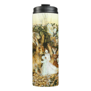 Feen und Kaninchen Thermosbecher