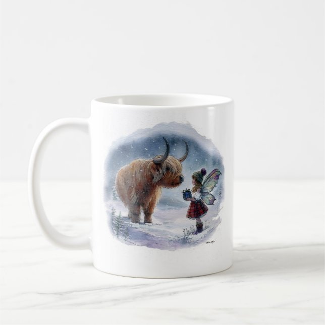 Feen- und Kuh-Becher Kaffeetasse (Links)