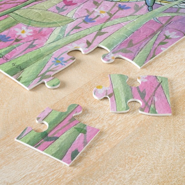 Feen- und Marienkäfer-Puzzle mit Dose Puzzle (Seite)
