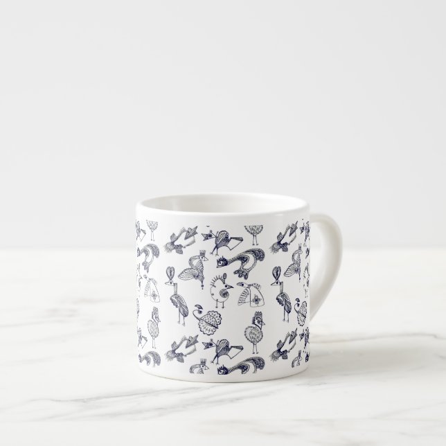 Feen Vögel Espressotasse (Vorderseite Rechts)