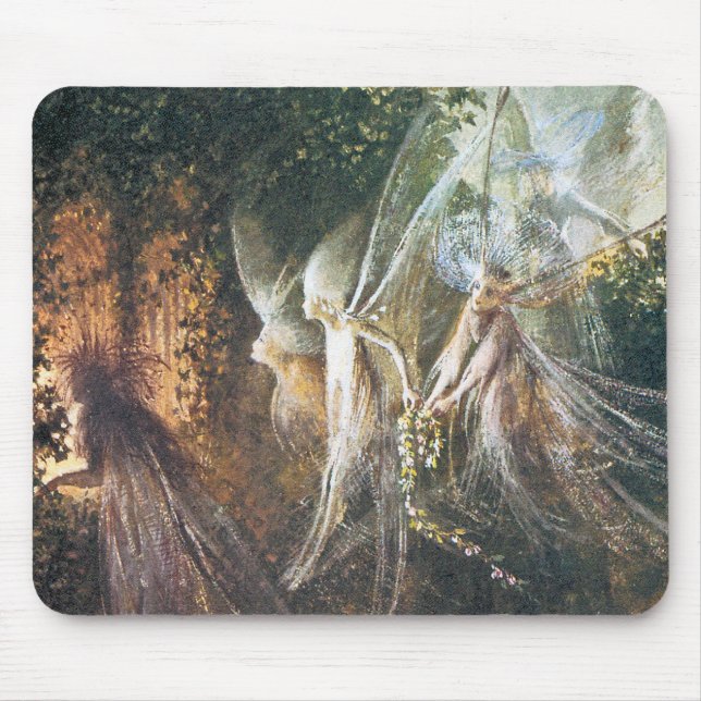Feen - von John Anster Fitzgerald Mousepad (Vorne)