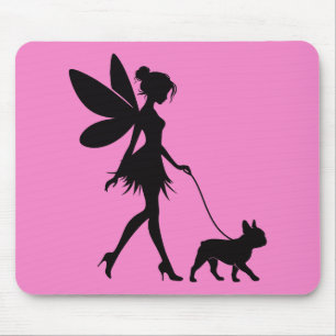 Feen-Walking-French-Bulldog  Mousepad