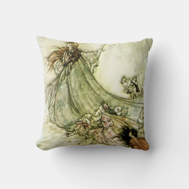 Feen weg - Arthur Rackham Kissen (Vorderseite)