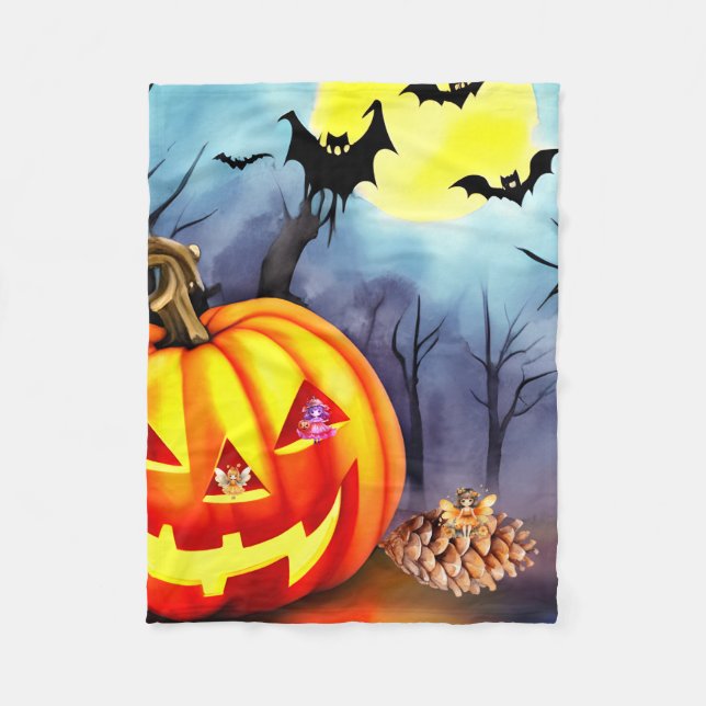 Feen wie Halloween auch Fleecedecke (Vorderseite)