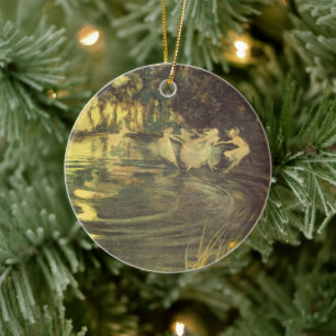 Feen wirbeln von Arthur Black, Vintage Feentanz Keramikornament