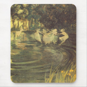 Feen wirbeln von Arthur Black, Vintage Feentanz Mousepad