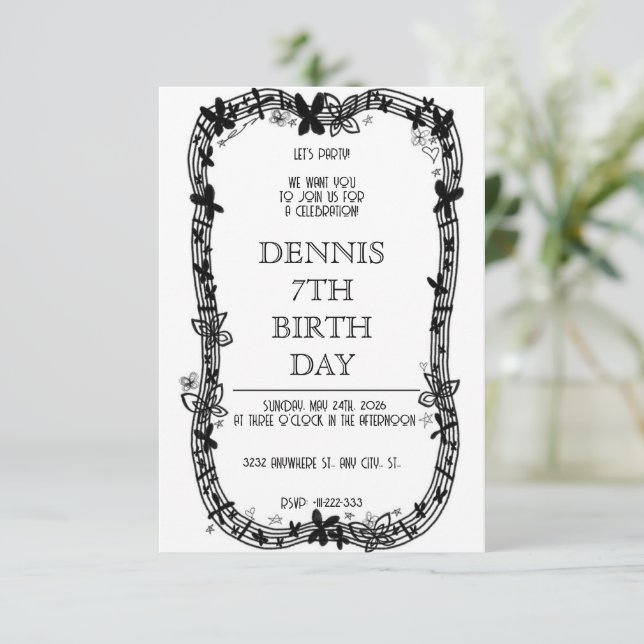 Feen-Wunderwald der Magie Save The Date (Stehend Vorderseite)