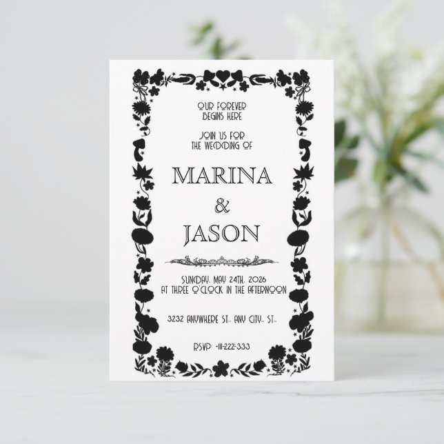 Feen-Wunderwald der Magie Save The Date (Stehend Vorderseite)