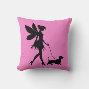 Feenbegleitender Dachshund Kissen