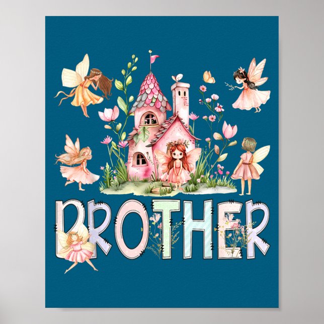 Feenbruder magisches Märchen Geburtstagsmädchen Poster (Vorne)
