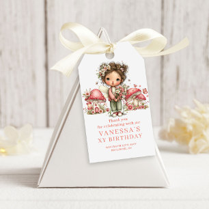 Feengarten 7. Geburtstag Süßes Blumengeschenk zur Geschenkanhänger