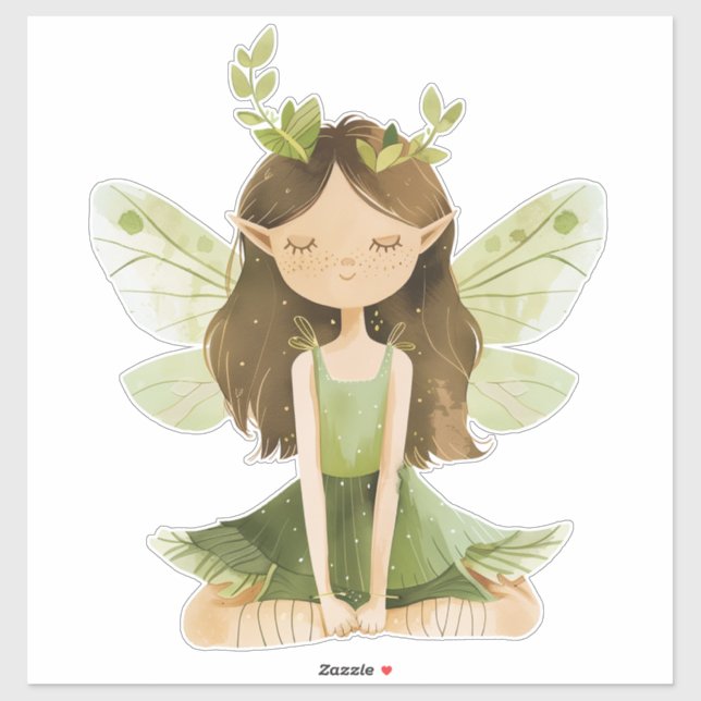 Feengarten Cottagecore Aufkleberblatt – Whimsical Aufkleber (Blatt)