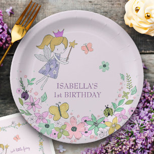Feengarten für jeden Anlass Flieder Pappteller