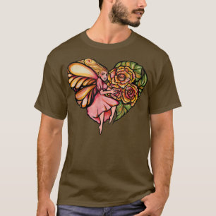 Feengarten Herz Blumen Feen Herzen T-Shirt