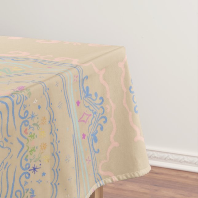 Feengarten Rustikale Dekoration Deckenfliesen Desi Tischdecke (Beispiel)