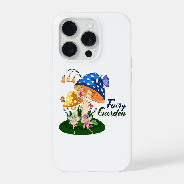 Feengarten Süße Magische Pilzkunst iPhone Hülle (Rückseite)