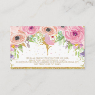 Feenhafte Babyparty-Bücher für Baby holen eine Begleitkarte