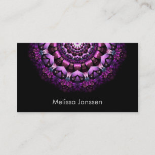 Feenhafte Blume - Mandala Visitenkarte