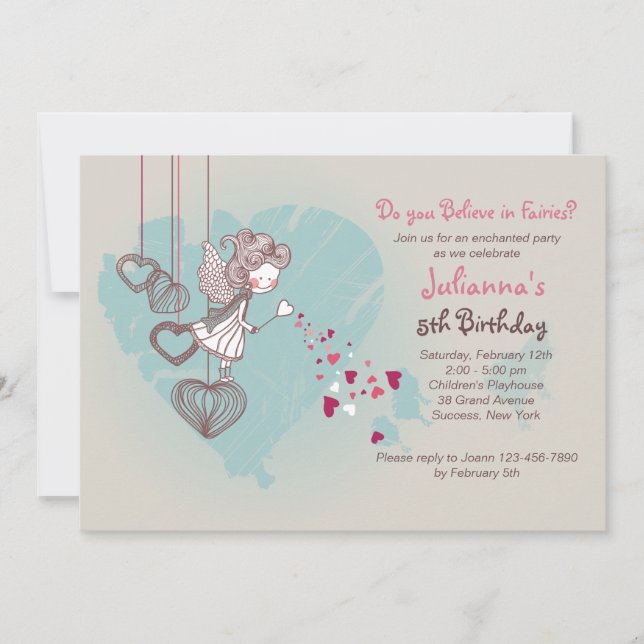 Feenhafte Einladung (Vorderseite)