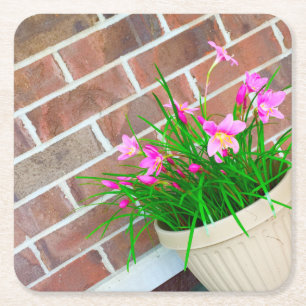 Feenhafte Lilien-Untersetzer Rechteckiger Pappuntersetzer