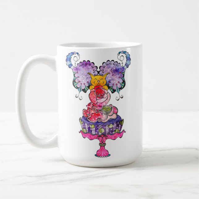 Feenhafte Miezekatze Konfection Kollection Tasse (Links)